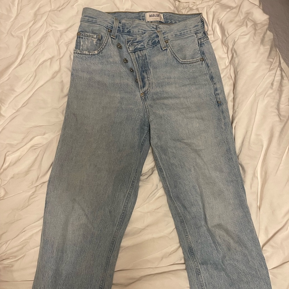 Agolde criss cross jeans